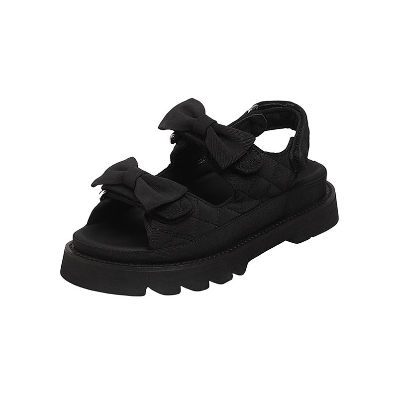 Elegante Plateau-Sandalen mit Schleife – Bild 9 | LuxeStyle