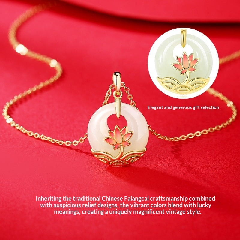 Silberkette und Armband mit Lotus-Anhänger – Bild 3 | LuxeStyle