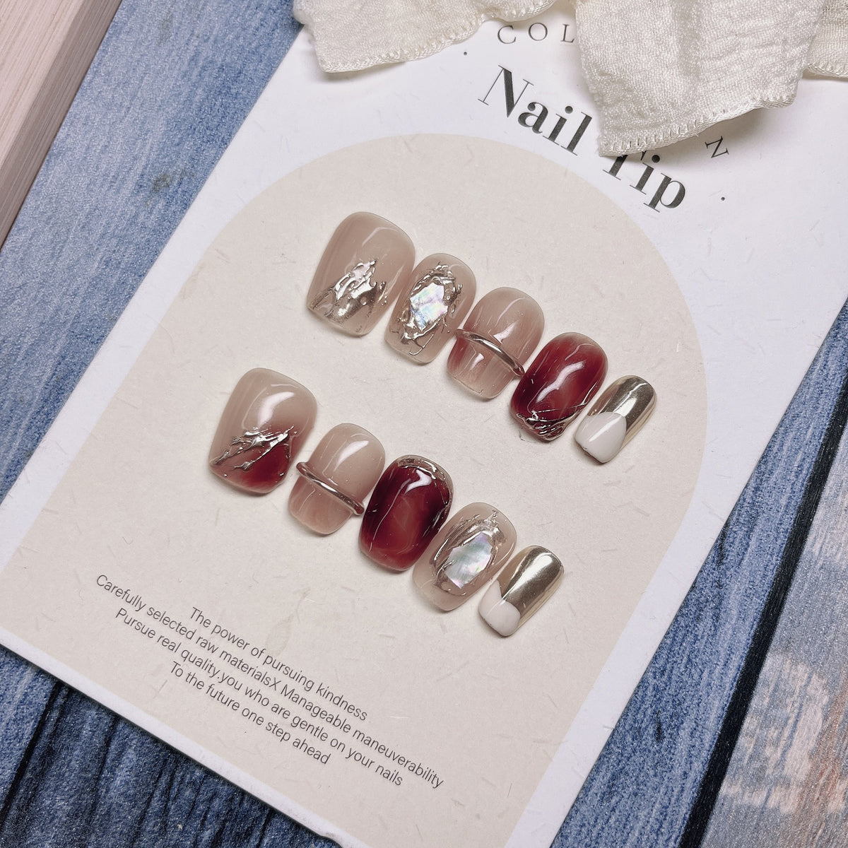 Barocke Schildpatt-Nagelsticker | LuxeStyle