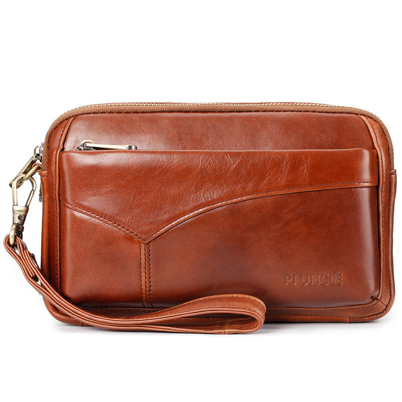 Handtasche für Herren – Leder‑Geldbörse mit Griff – Bild 5 | LuxeStyle