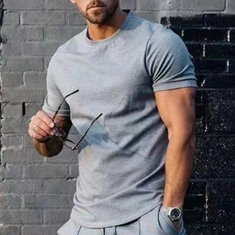 Herren Sommer Rundhals T-Shirt