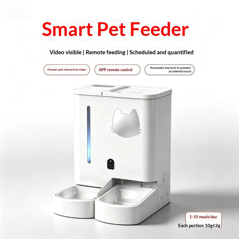 Smarter Futterspender für Hunde und Katzen