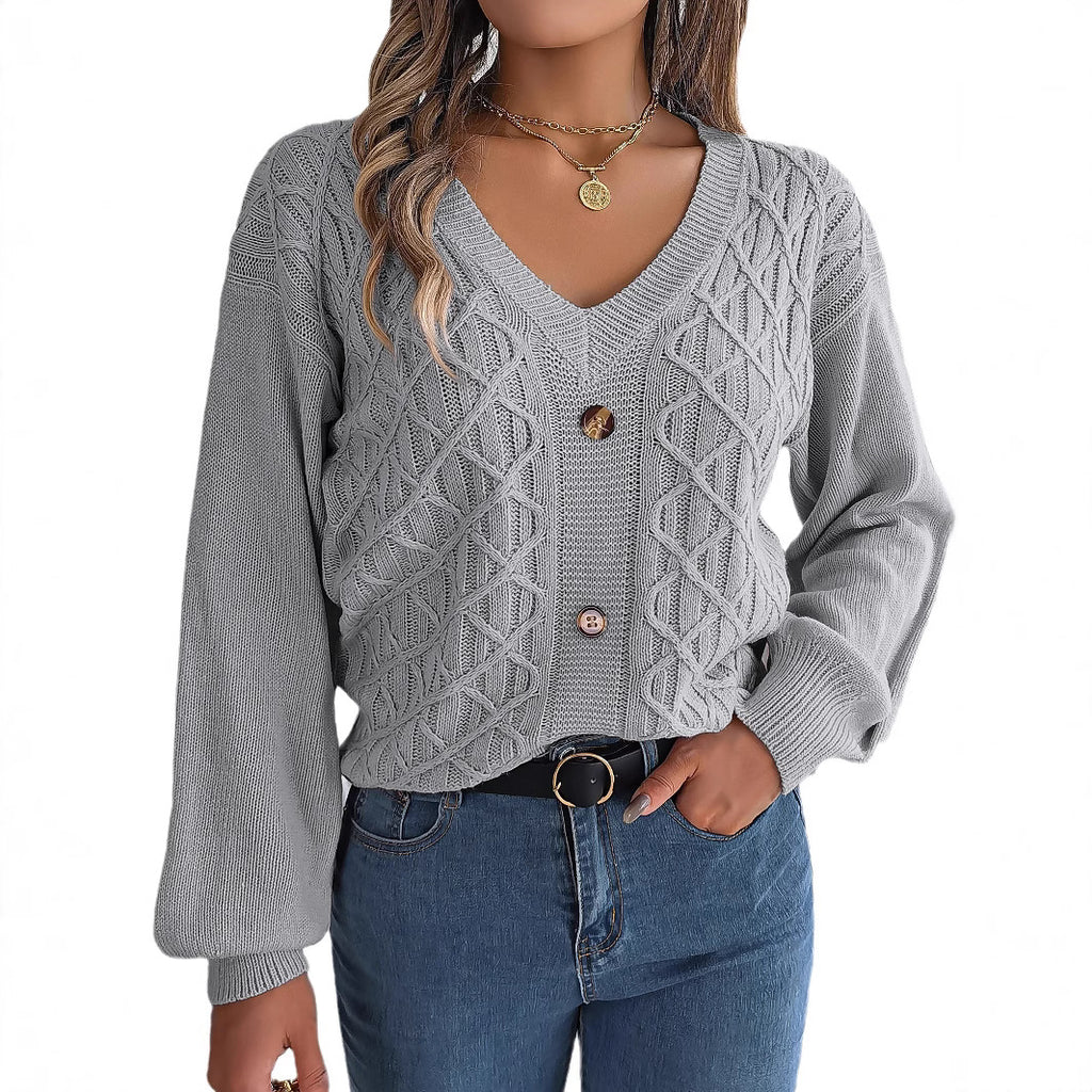 Kuscheliger Strickpullover mit Ballonärmeln