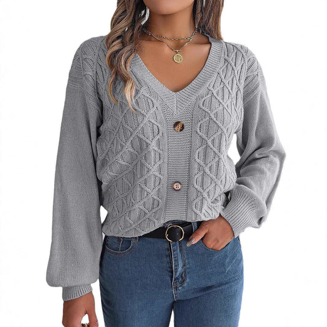 Kuscheliger Strickpullover mit Ballonärmeln