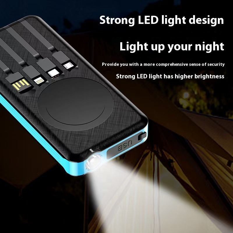 Solar Powerbank 10000mAh mit LED-Licht