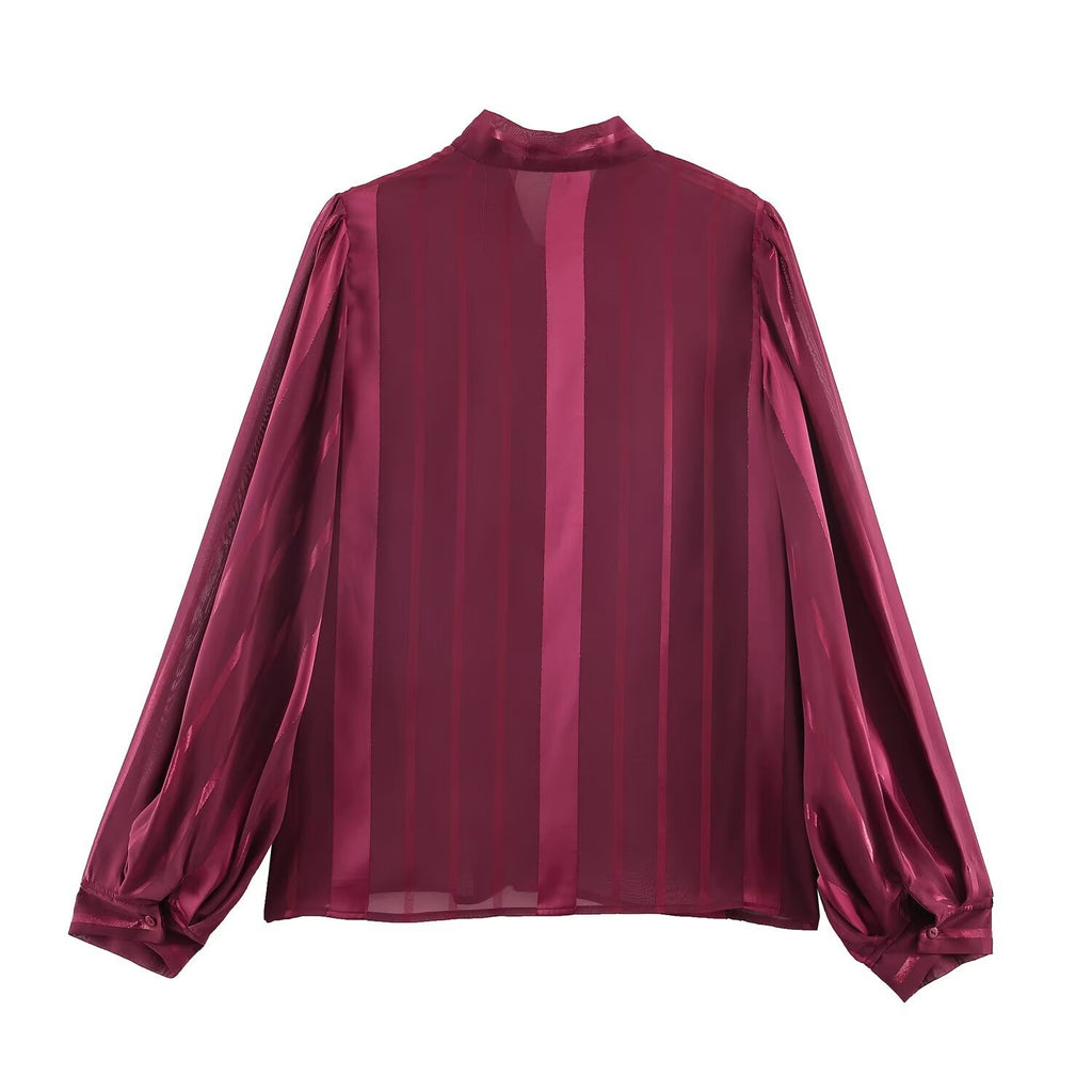 Elegante, vielseitige Bluse mit Schleife – Bild 3 | LuxeStyle