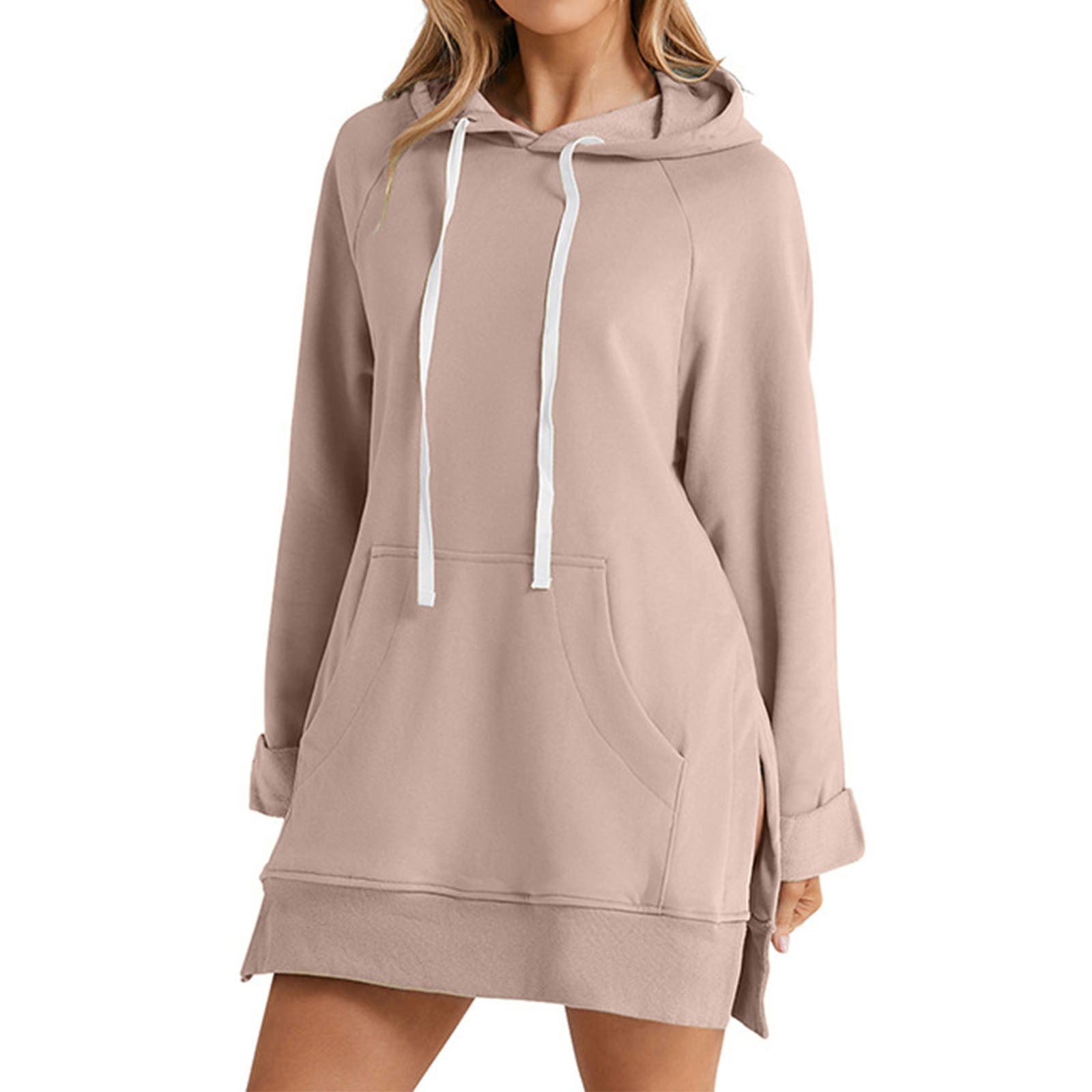 Mid-Length Kapuzenpullover für Damen – Ansicht 5
