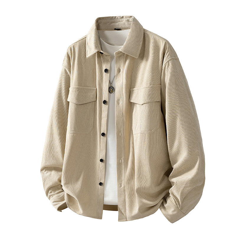 Gepolsterte Vintage Cordjacke für Herren