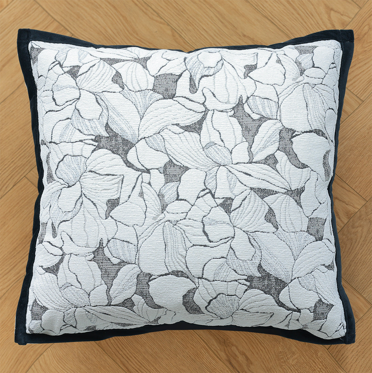 Wabi-Sabi Kissenhülle Schwarz-Weiss – Ansicht 8