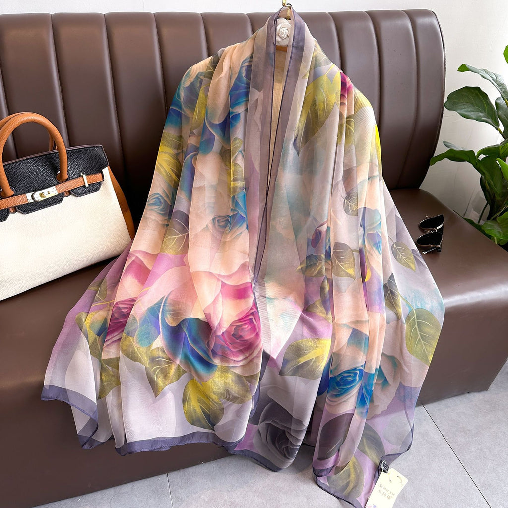 Seidenschal mit Druck und UV-Schutz – Bild 4 | LuxeStyle