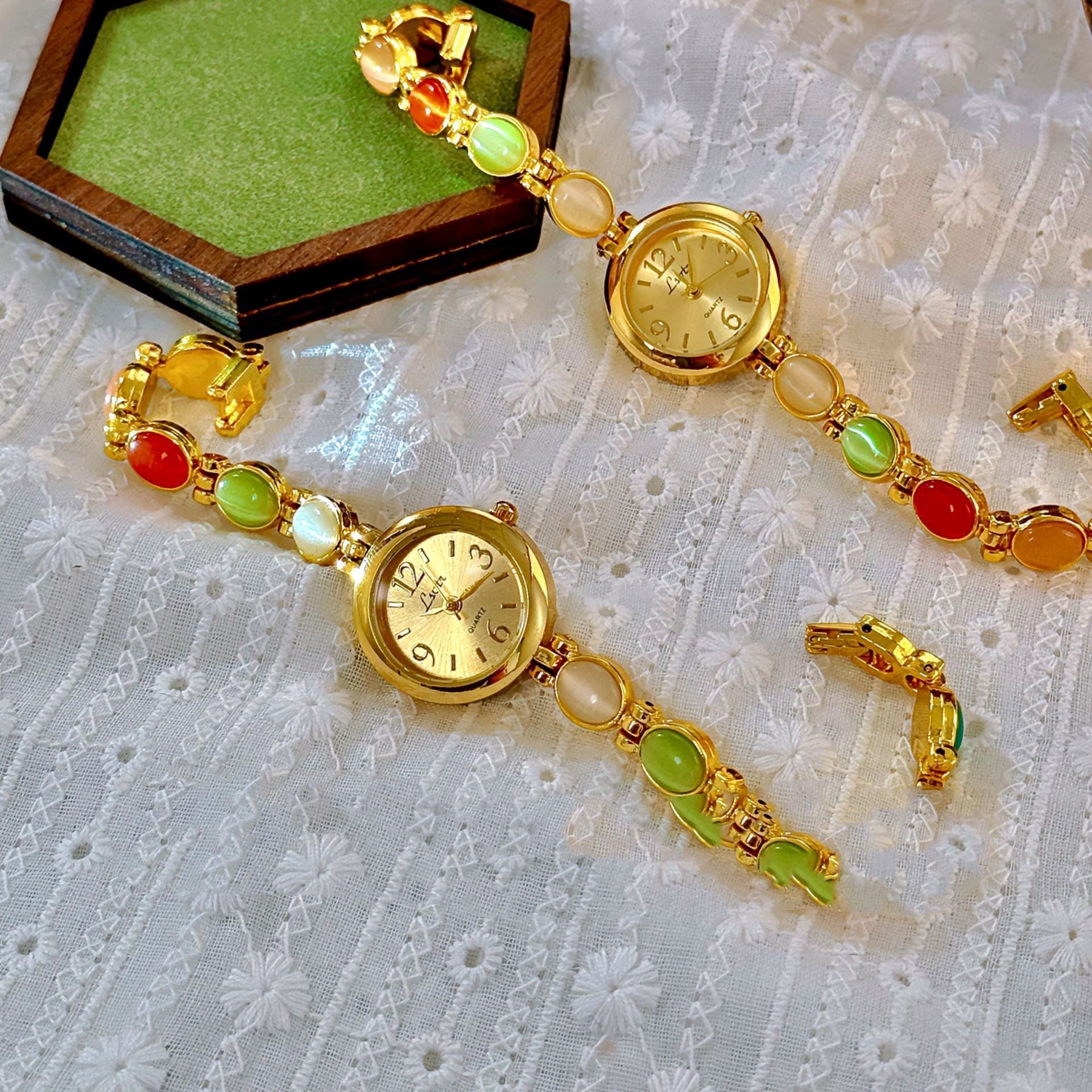 Mid-ancient Light Luxury Armbanduhr für Damen