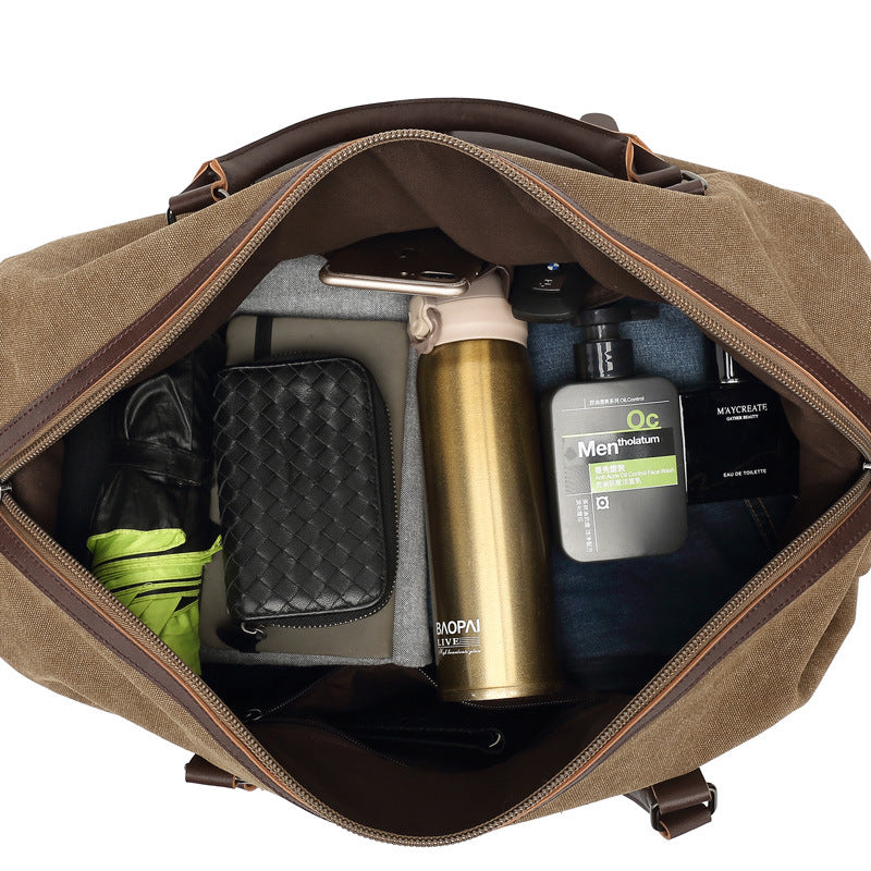 Grosser Outdoor-Reisebeutel aus Canvas – Bild 6 | LuxeStyle