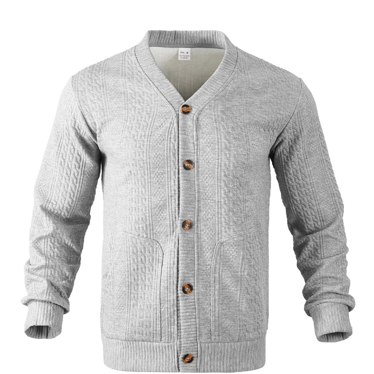 Retro Jacquard Cardigan für Herren