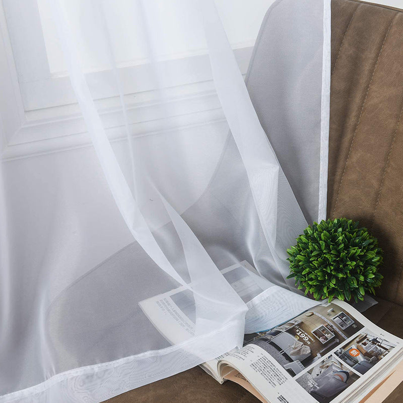 Moderner, dicker, einfarbiger Fensterschleier – Bild 2 | LuxeStyle