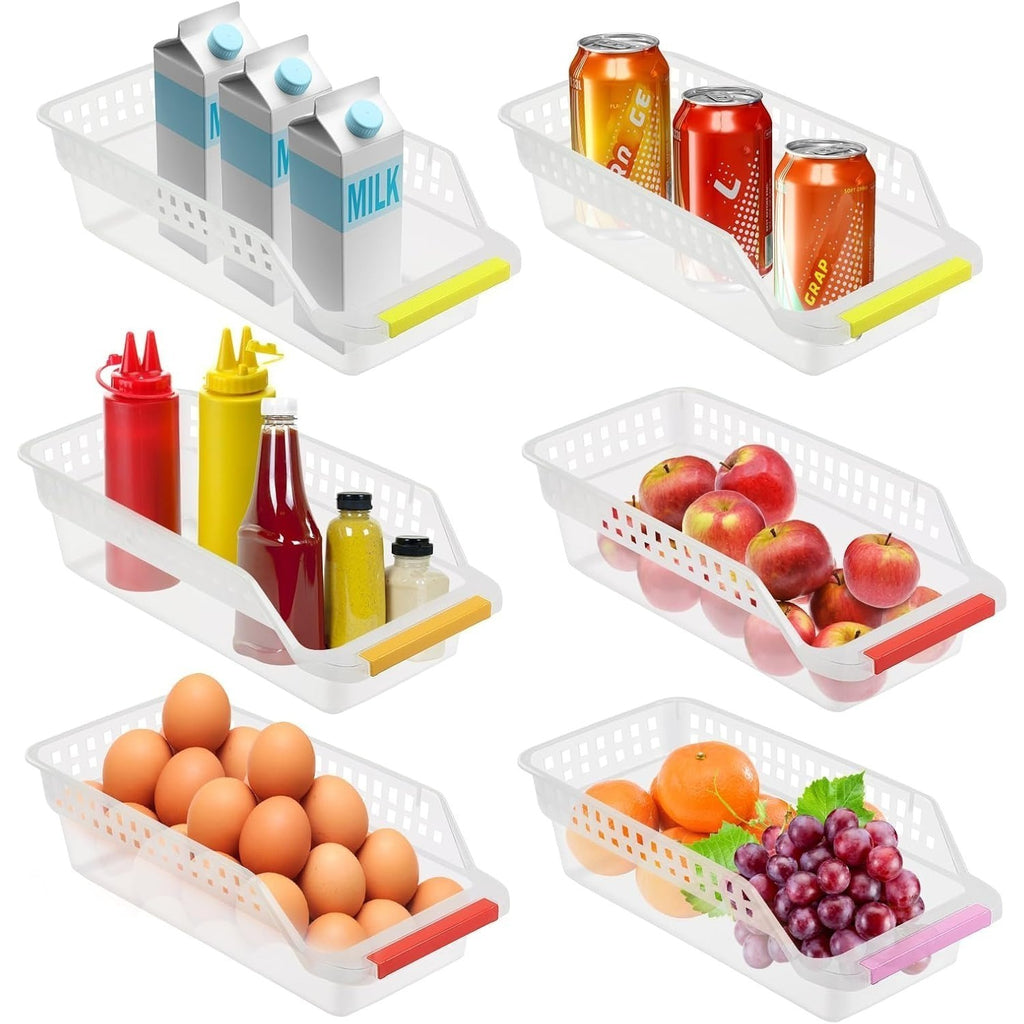 Kühlschrank Organizer Set – 6 Schubladen, 4 Matten