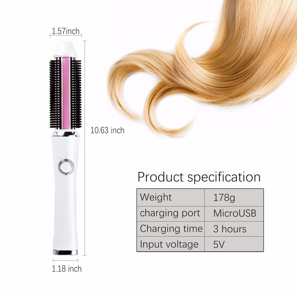 Kabelloser 2-in-1 Glätt- und Lockenstab mit USB – Bild 8 | LuxeStyle