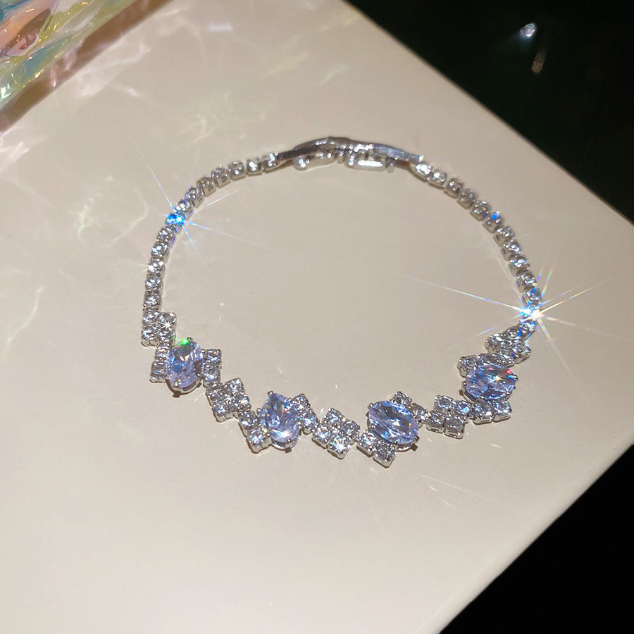 Koreanischer Rhombus-Zirkonia-Armband