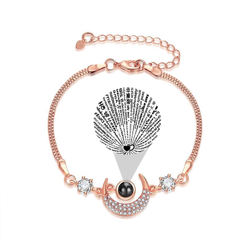 Stern- und Mond-Armband mit Diamant-Einlage | LuxeStyle