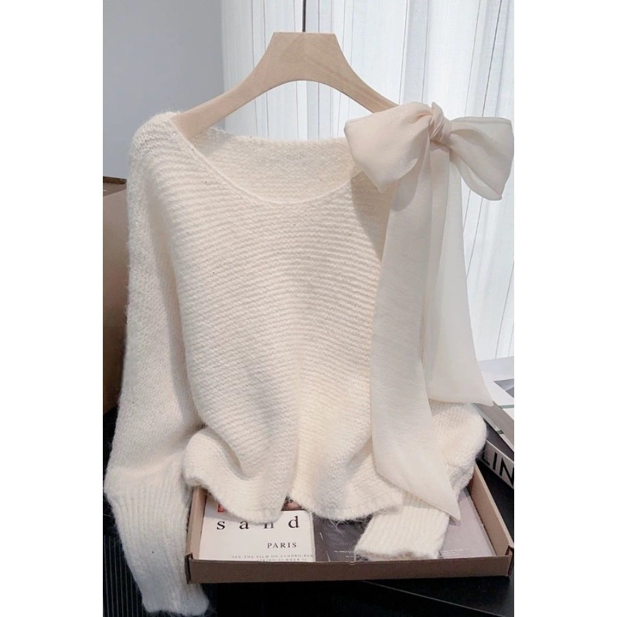 Strickpullover locker geschnitten