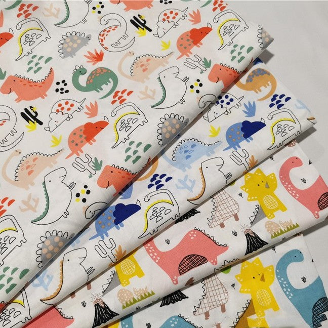 Dinosaurier Twill Baumwollstoff – Bild 4 | LuxeStyle