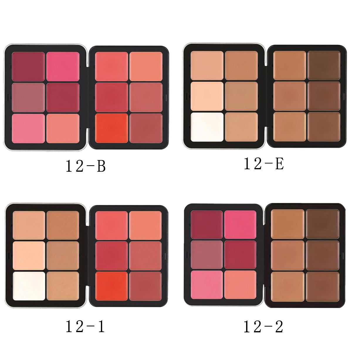 12-Farben-Blusher-Palette Matt, Schimmer & Creme – Bild 7 | LuxeStyle