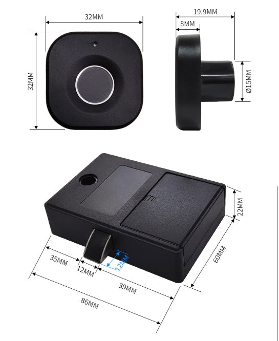 Smartes Fingerabdruck-Schloss für Schubladen & Schränke – Bild 7 | LuxeStyle