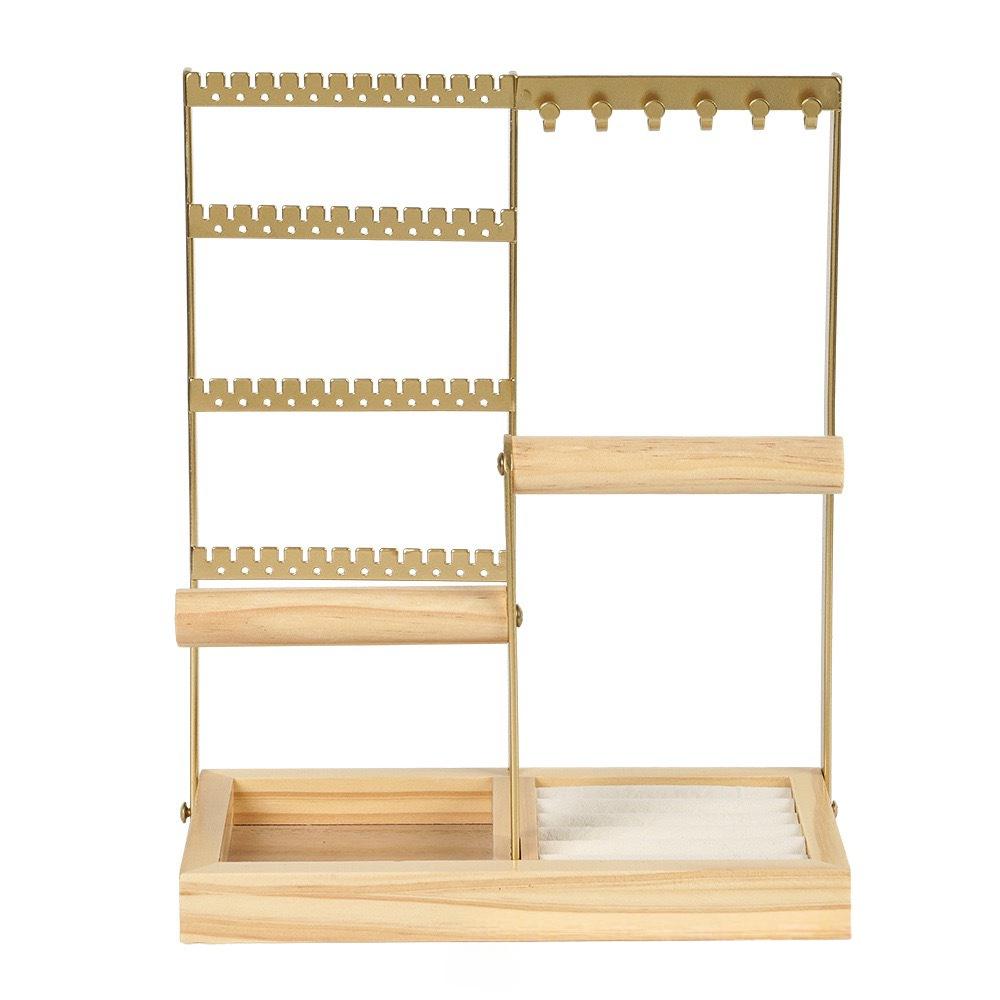 Schmuck-Präsentationstablett aus Massivholz