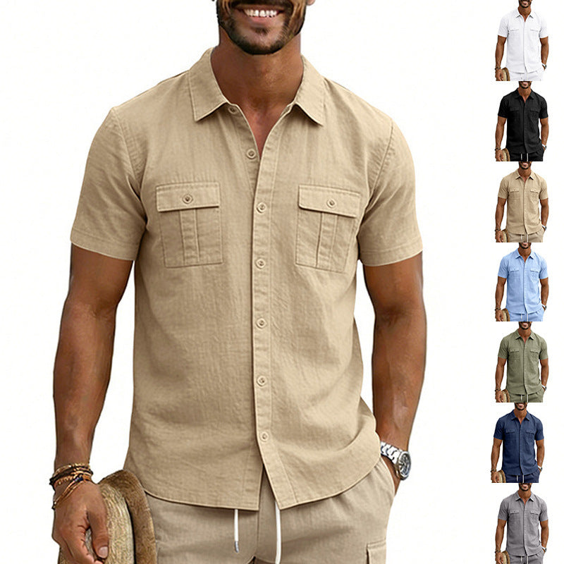Cargo Hemd Kurzarm mit Multi-Pocket – Ansicht 6