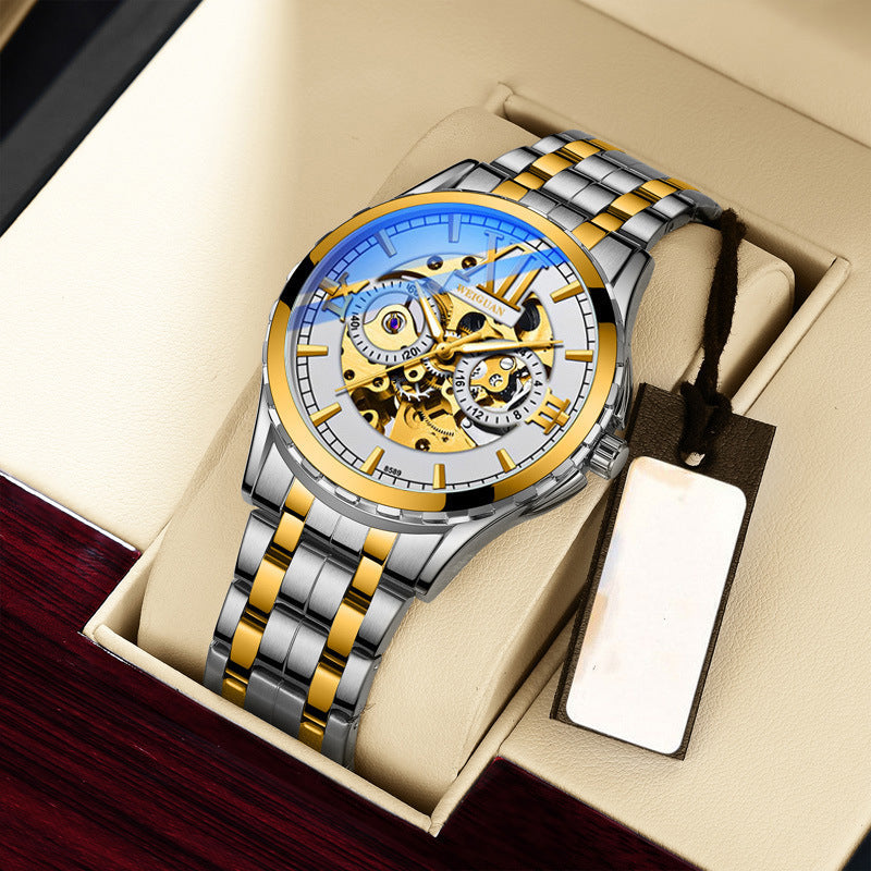 Mechanische Herrenuhr, wasserdicht, leuchtend – Bild 10 | LuxeStyle