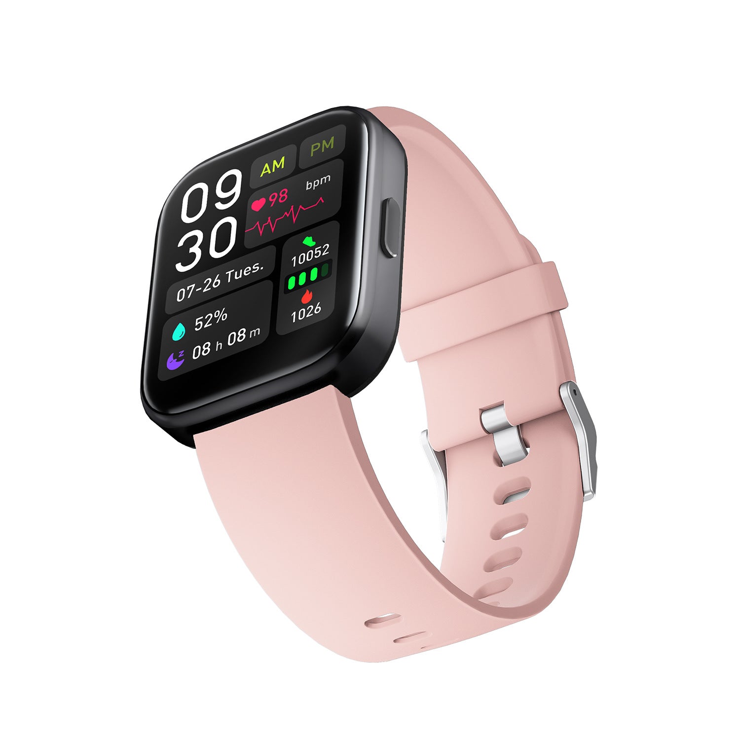 Smartwatch mit Herzfrequenz- und Blutsauerstoffmessung