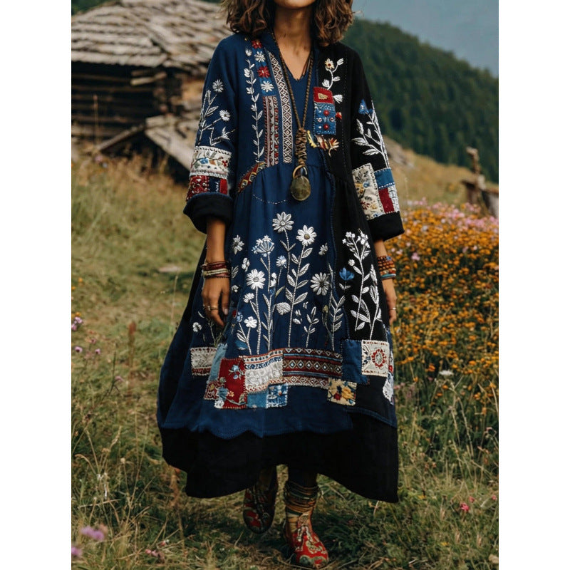 Boho-Midikleid mit Print – Bild 2 | LuxeStyle
