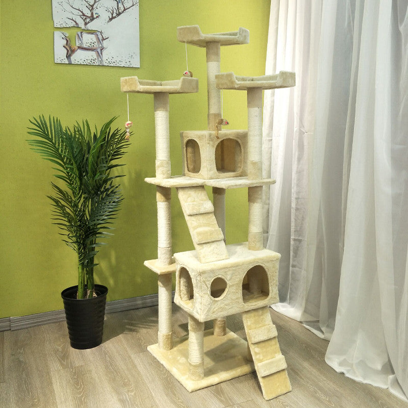 Katzen-Kratzbaum mit mehreren Ebenen