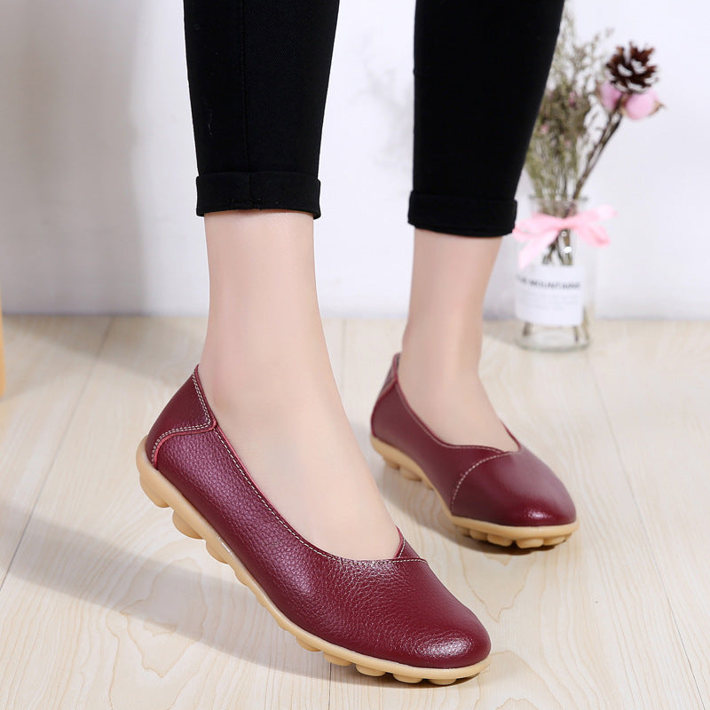 Damen Freizeit-Halbschuhe aus Leder | LuxeStyle