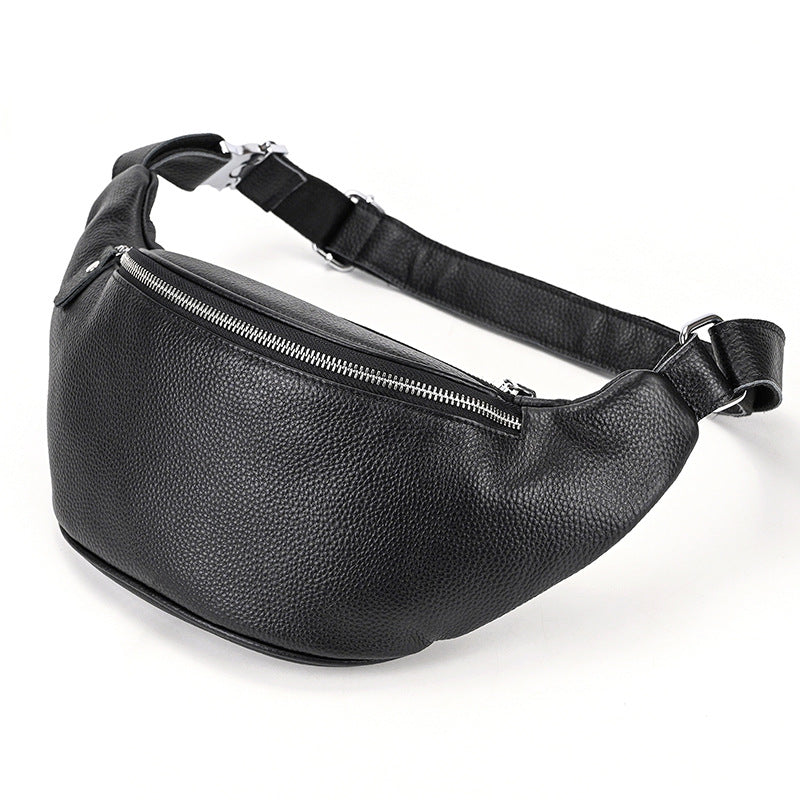 Crossbody-Brusttasche aus Vollleder