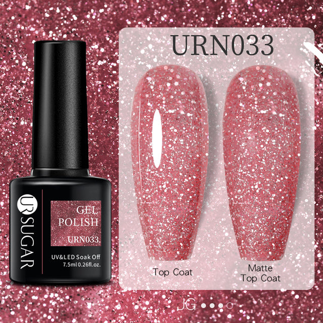 Farbgel Nagellack Schwarz Weiss Rot Glitzer Matt