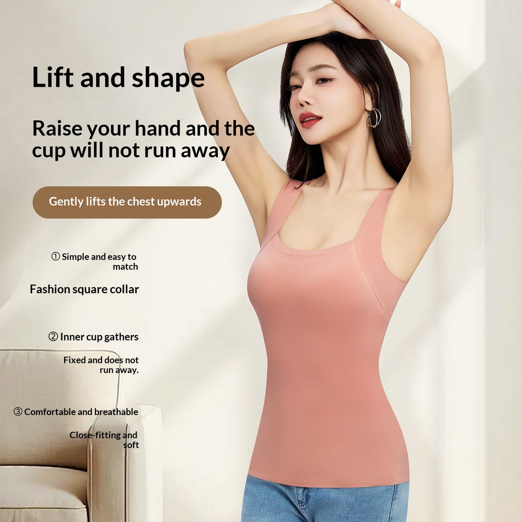 Tanktop mit integrierten Polstern für Damen
