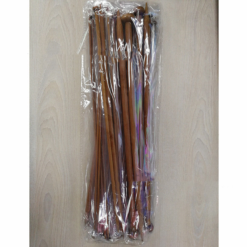 36er Stricknadel-Set aus karbonisiertem Bambus