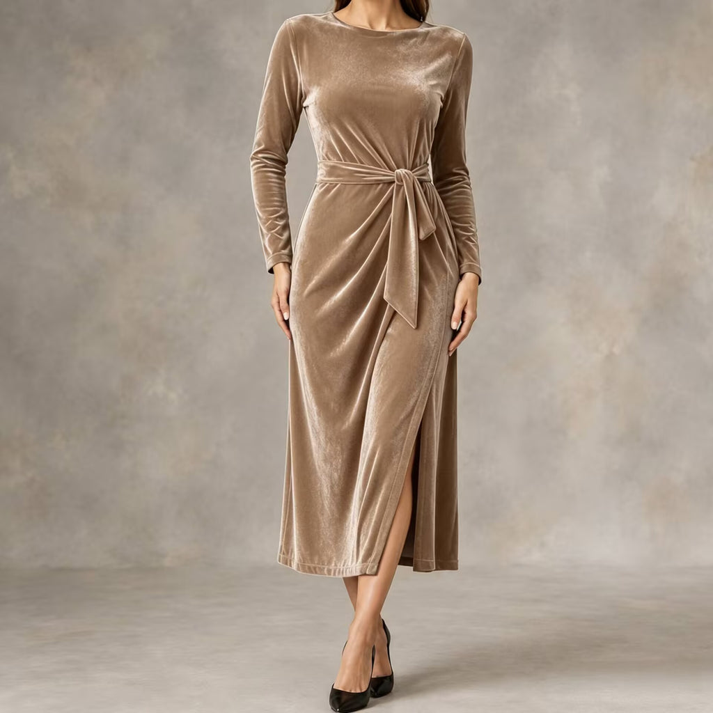 Damen Bodycon Kleid mit langen Ärmeln – Bild 8 | LuxeStyle