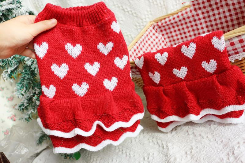 Roter Prinzessinnenpullover für Hunde – Bild 5 | LuxeStyle