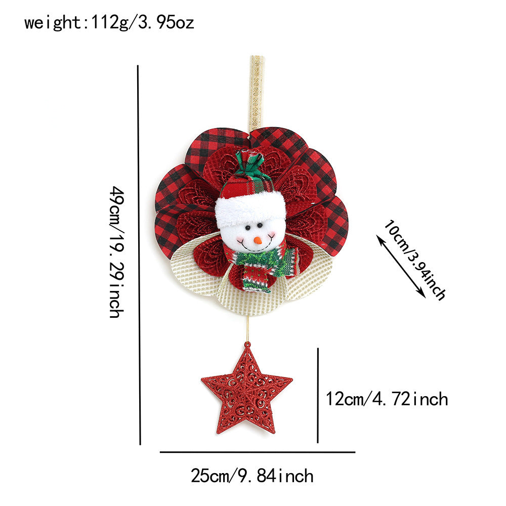 Weihnachtsbaum-Stern-Anhänger aus Plüsch – Bild 2 | LuxeStyle