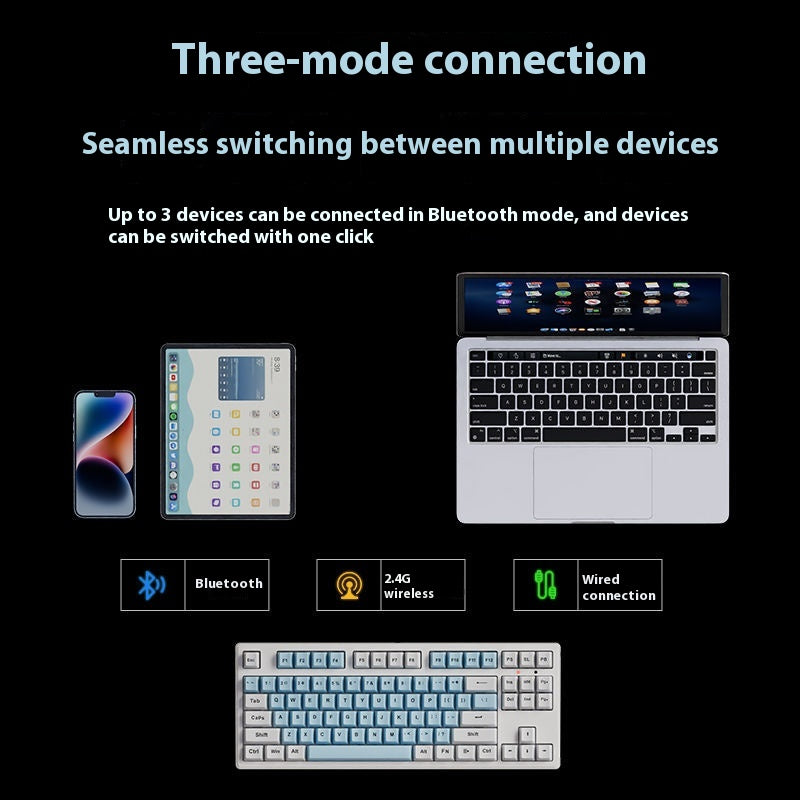 Mechanische Tastatur 87 Tasten, Bluetooth – Bild 13 | LuxeStyle