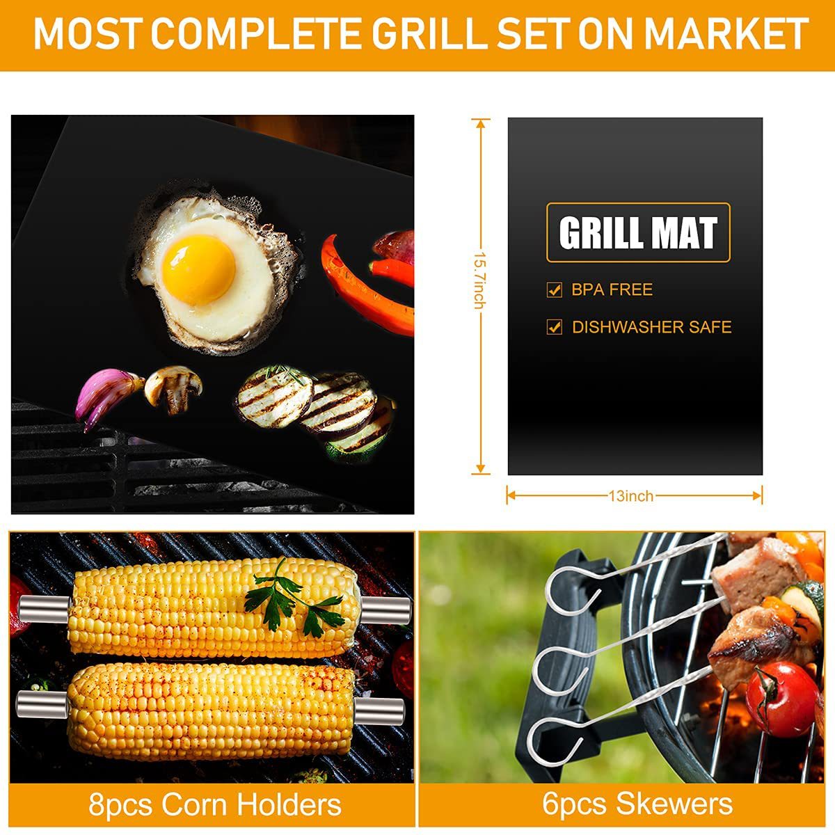 30-teiliges BBQ- & Back-Geschenkset – Bild 3 | LuxeStyle