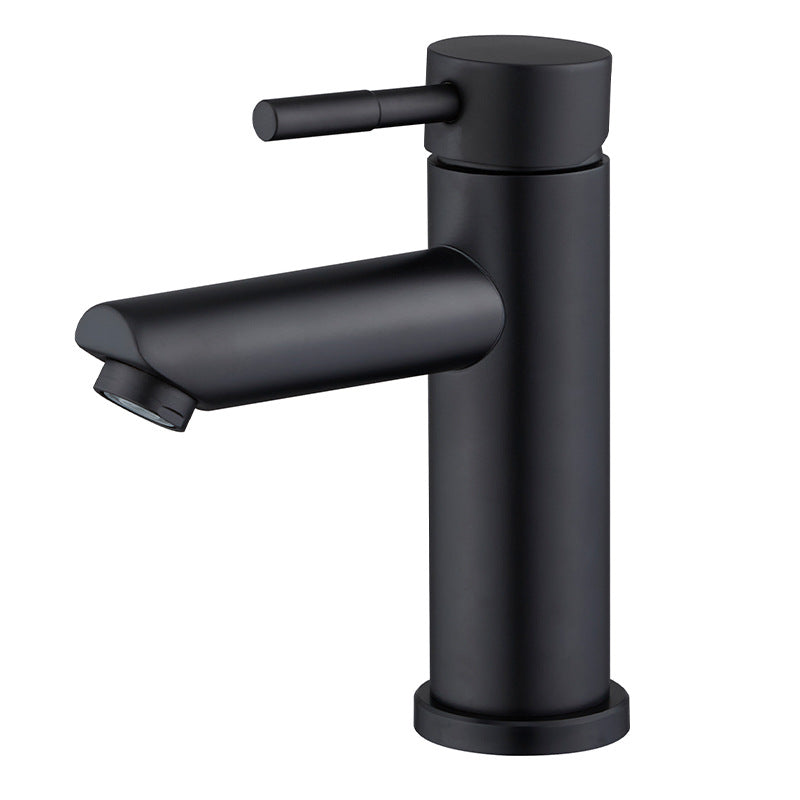 Wasserhahn mit geradem Auslauf, Schwarz