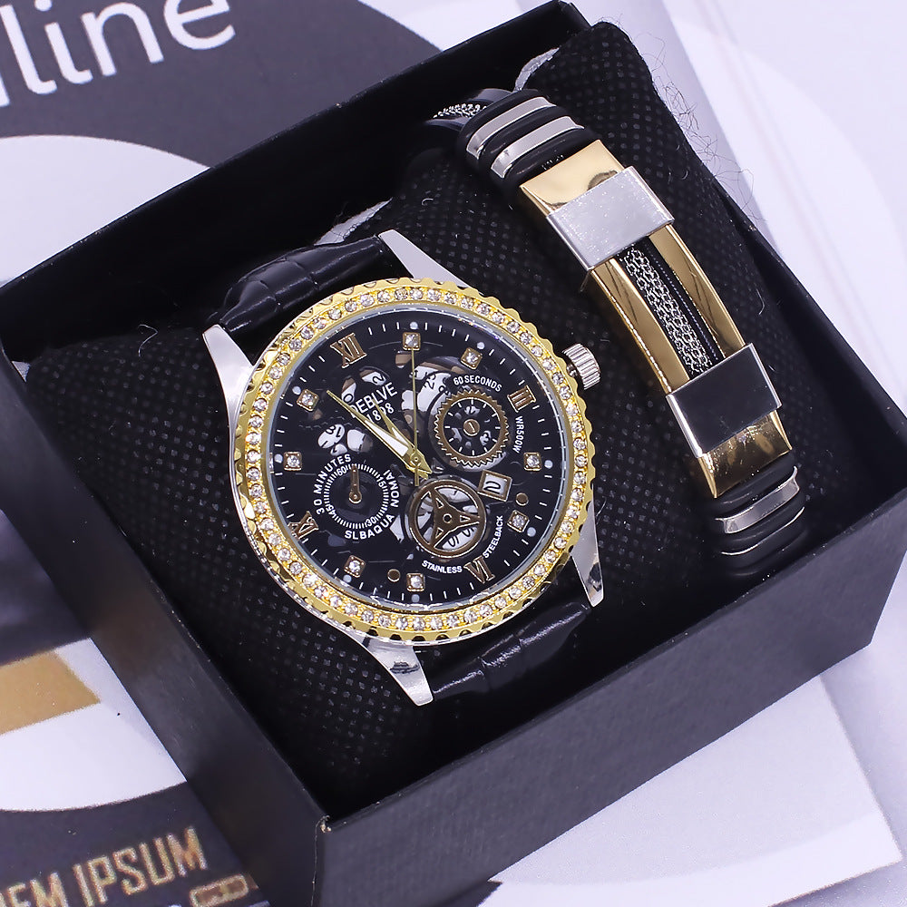 Herren Quarzuhr mit Armband-Set – Bild 2 | LuxeStyle