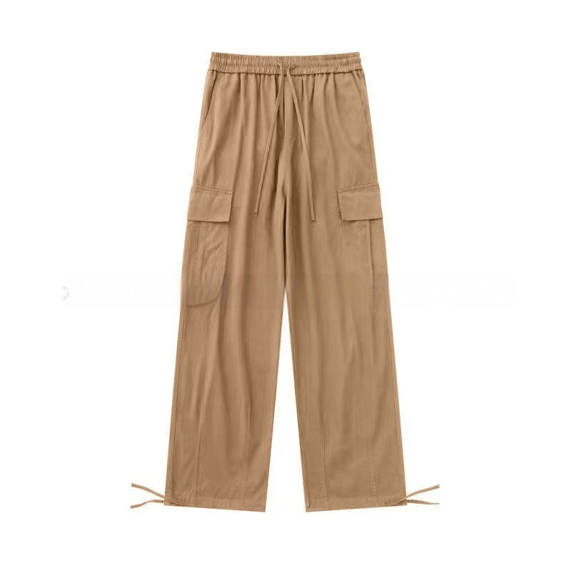 Bequeme Casual Gerade Leg Cargohose Mit Mehreren Taschen Und Elastisch