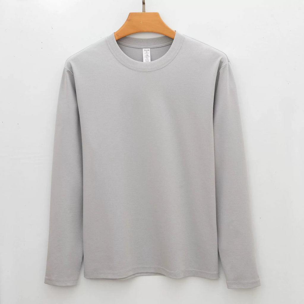 Langärmliges Rundhals-T-Shirt für Alltag – Bild 7 | LuxeStyle