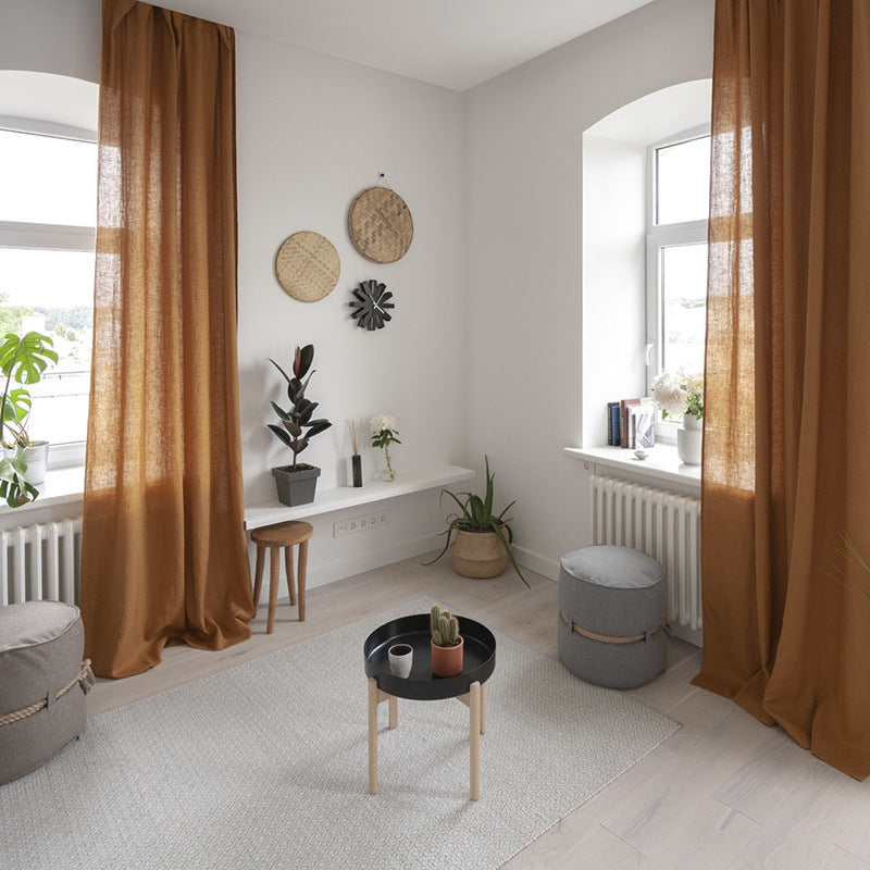 Leinen-Vorhang im Nordic-Stil