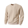 Herren Rundhals-Pullover in Unifarben