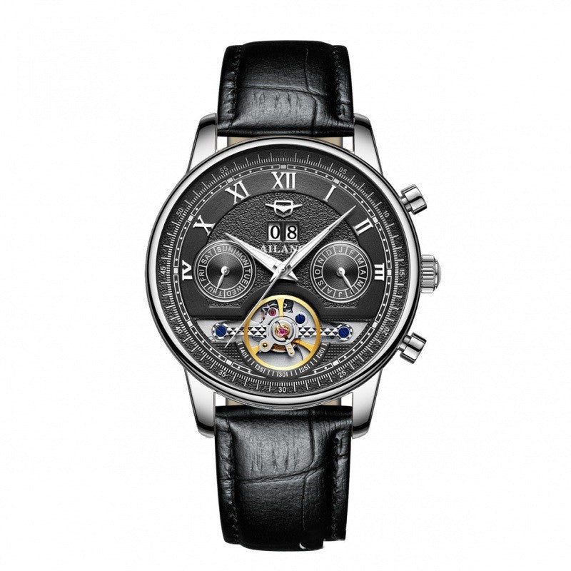 Automatische Mechanische Herrenuhr Sun Moon Stars