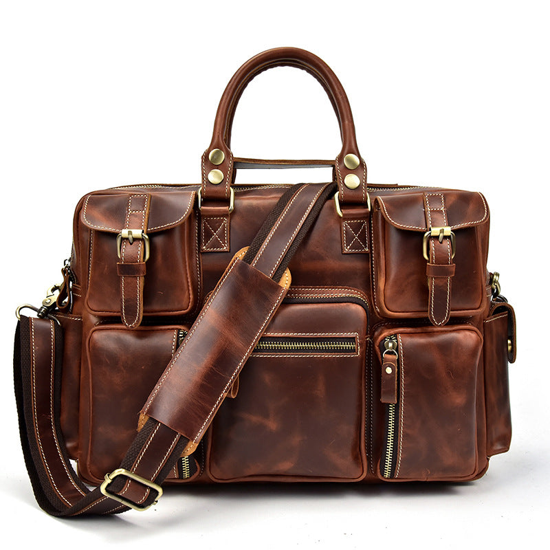 Genuine Leder Crossbody Messenger – Bild 5 | LuxeStyle
